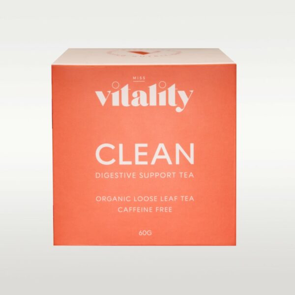CLEAN is a Digestive Support Tea, made by Miss Vitality