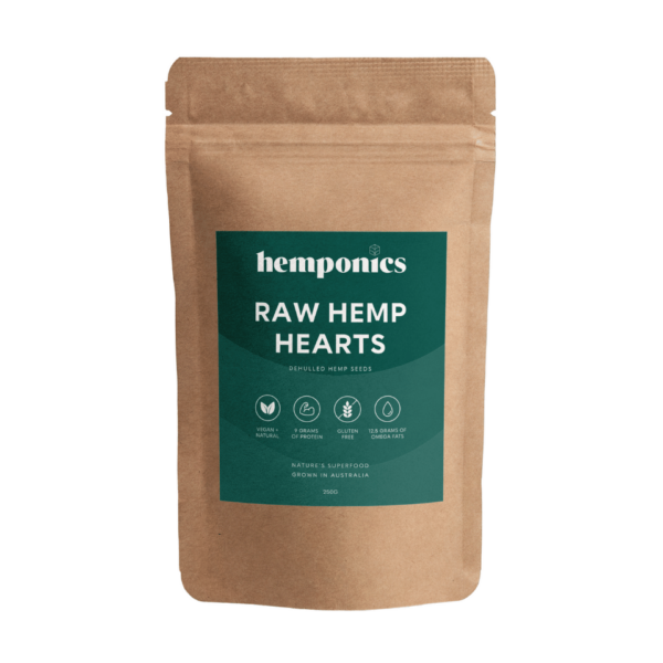 Raw Hemp Hearts. Dehulled Hemp Seeds. Made in Australia by Hemponics